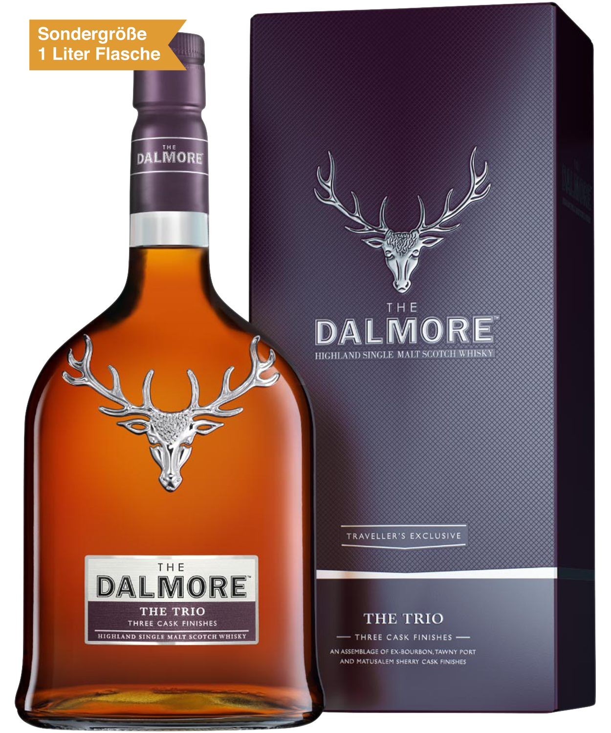 The Dalmore The Trio Highland Single Malt Scotch Whisky 1 Liter Flasche