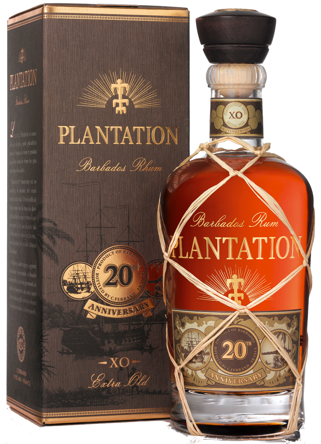 Plantation Barbados Rum XO Extra Old 20th Anniversary (in Geschenk-Packung)