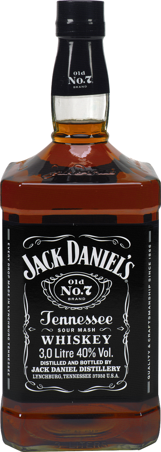 Jack Daniel's Black Label No.7 Tennessee Whiskey, 40% Vol., 3l XXL-Flasche