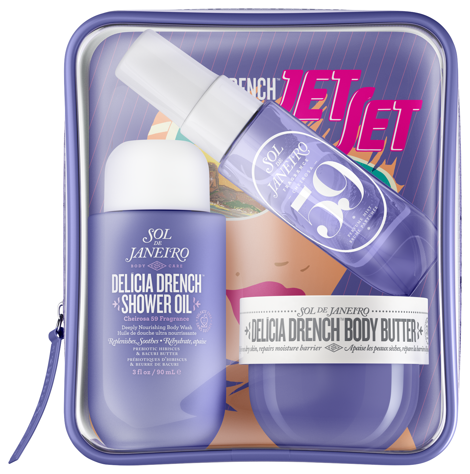 Sol De Janeiro Mixed Lines Care Set Delia Drench Collection